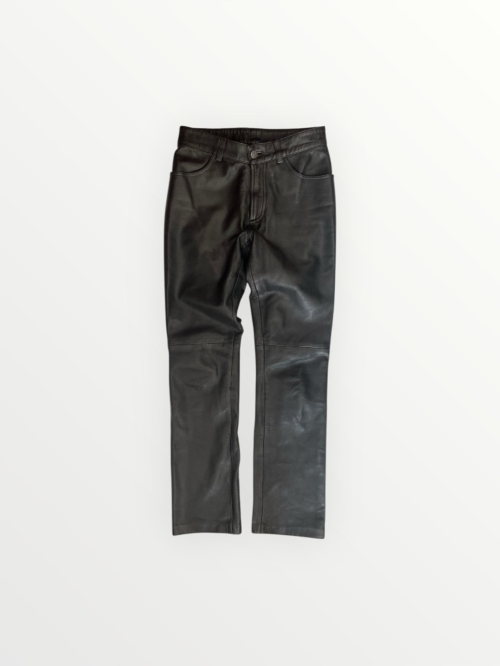 Vintage 90s GAP Women’s Leather Straight Leg Pants Size 26”